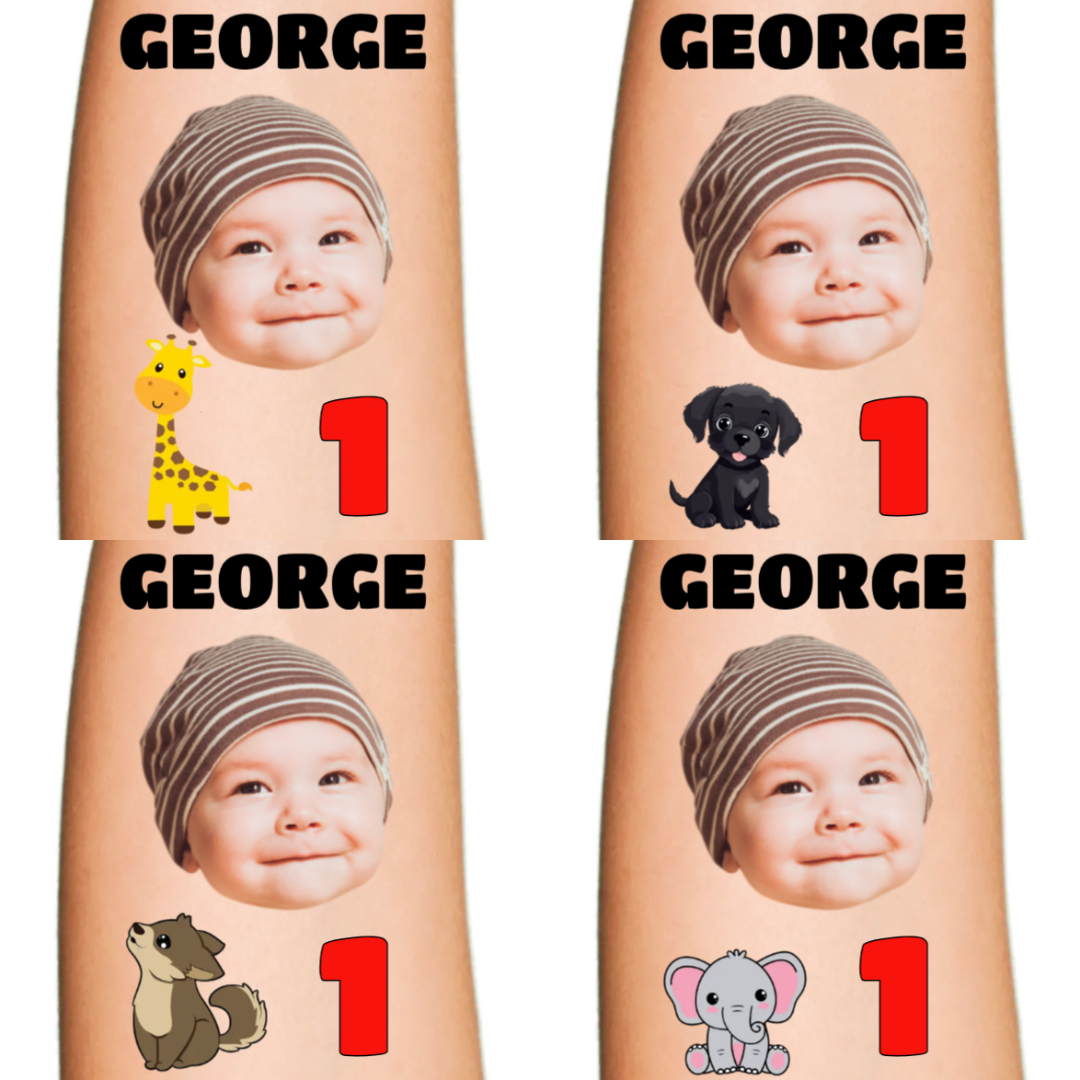 Birthday Animals - Owl, Giraffe, Puppy, Pup and Elephant