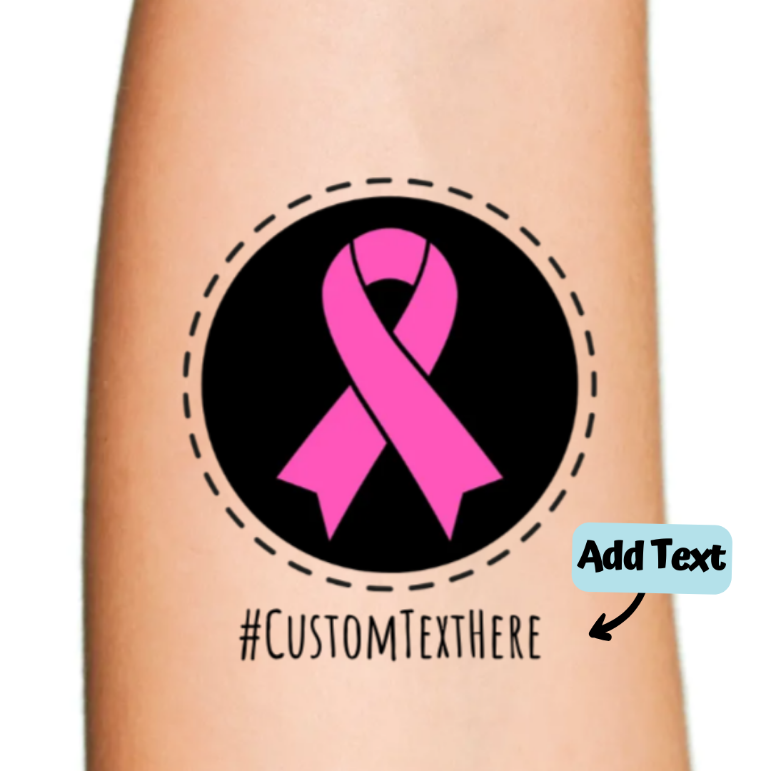 Black Background and Pink Ribbon