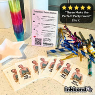 Birthday Celebration Bottles - Temporary Tattoo