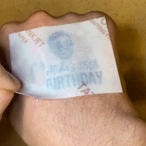 35th Birthday Temporary Tattoo