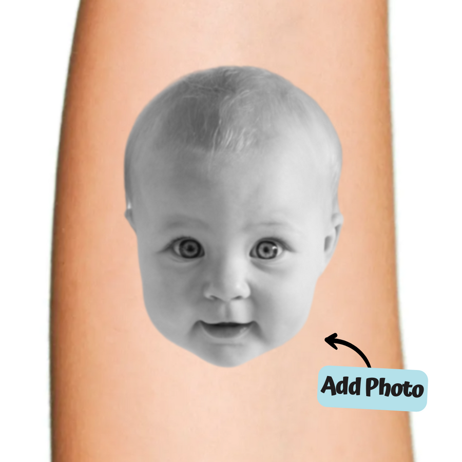 Face Cut-out Custom Photo Temporary Tattoo