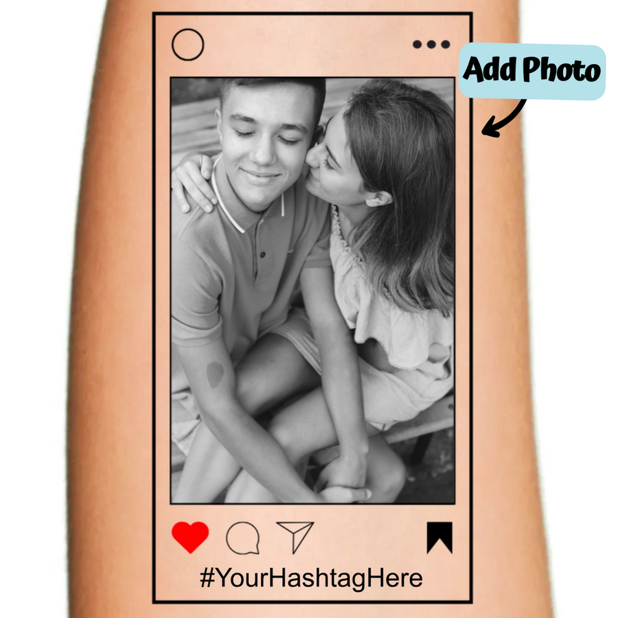 Social Media Frame Grayscale Photo