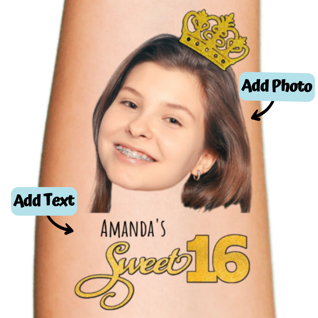 Sweet 16 Custom Tattoo