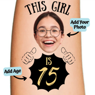 This Girl's Birthday With Hands Custom Tattoo