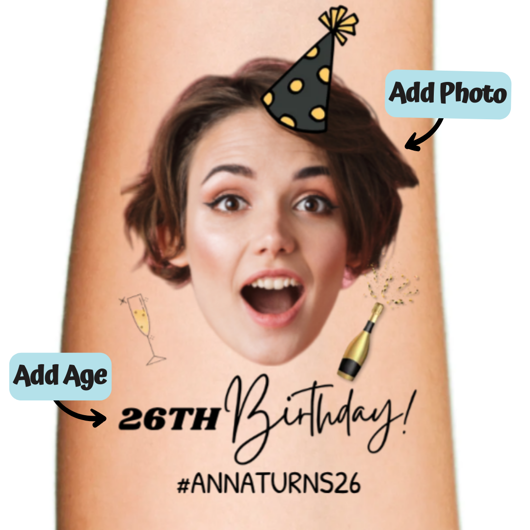 Birthday Temporary Tattoo Ideas for All Ages & Themes