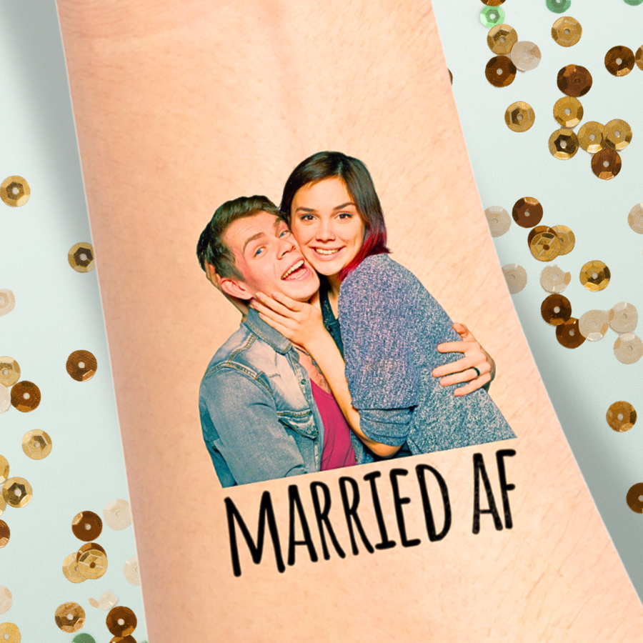 Custom Temporary Tattoos for Weddings, Couples & Love Stories