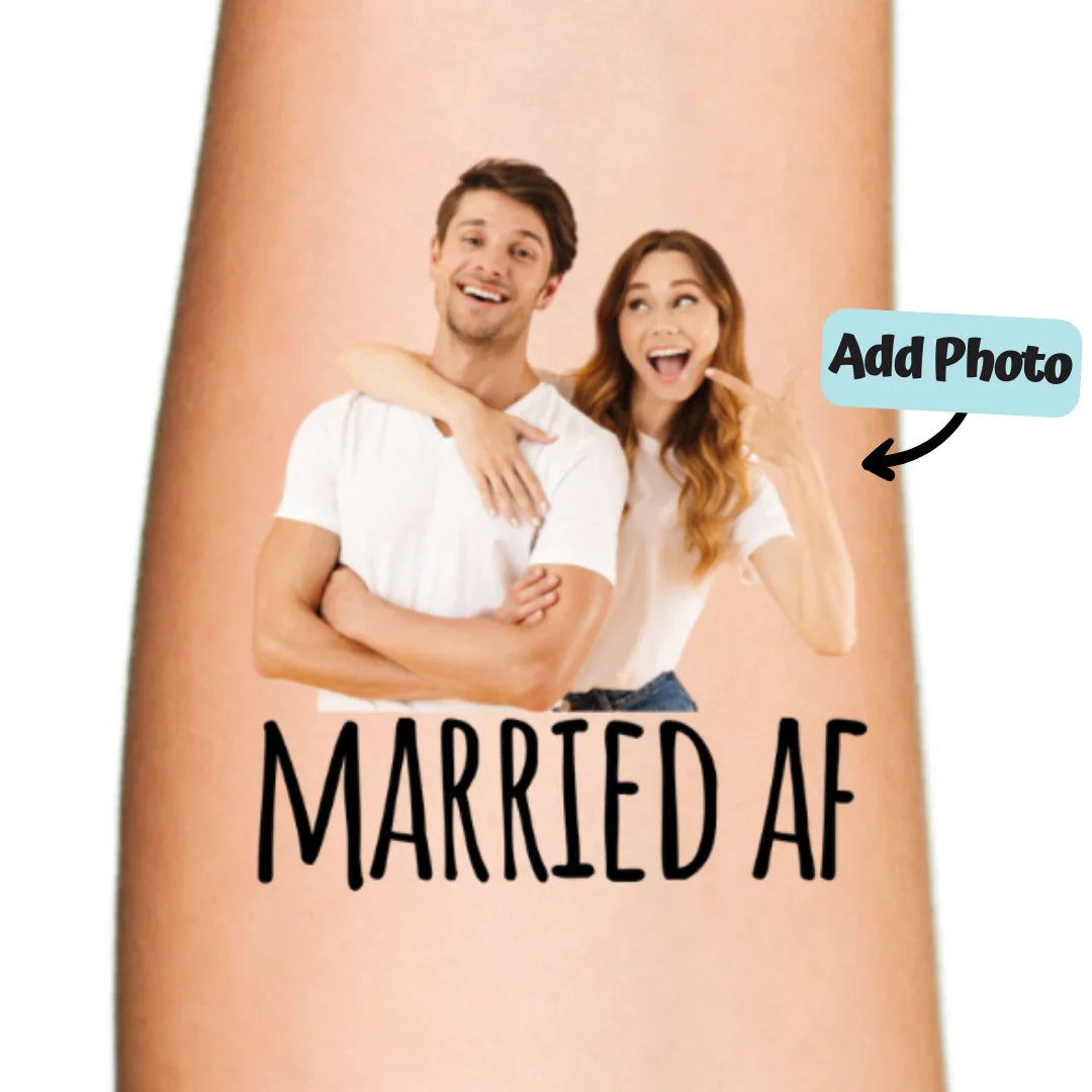Married Af Temporary Tattoo