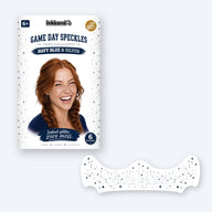 Navy Blue and Silver Game Day Speckles envelope with the six patch glitter freckle sheet