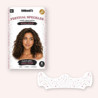 Rose Gold Festival Speckles envelope with the six patch glitter freckle sheet