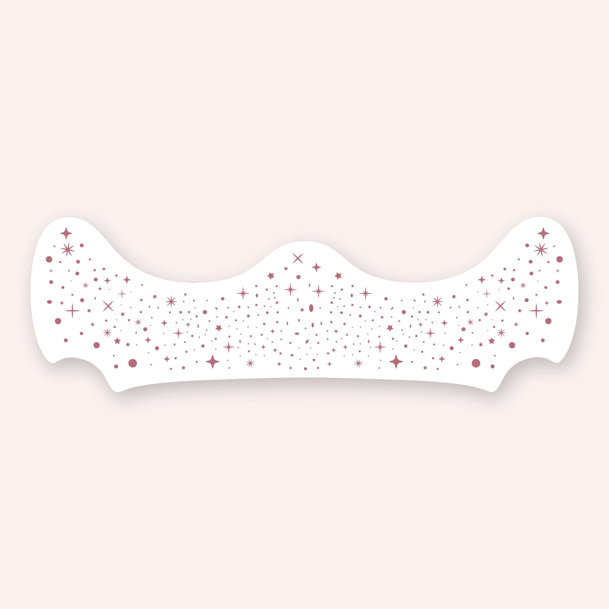 Rose gold metallic speckle patch close up showing the freckle pattern