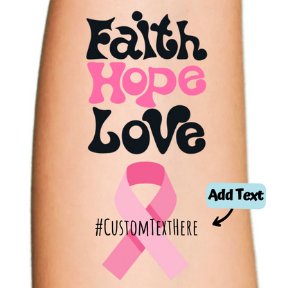 Faith Hope Love Ribbon