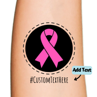 Black Background and Pink Ribbon