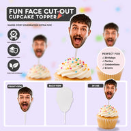 Custom Photo Face Cupcake Toppers