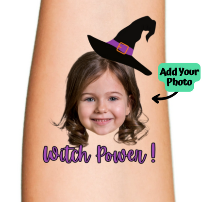 Witch Power Temporary Halloween Tattoo