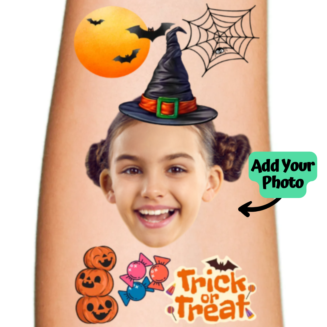 Spider Web Custom Temporary Tattoo