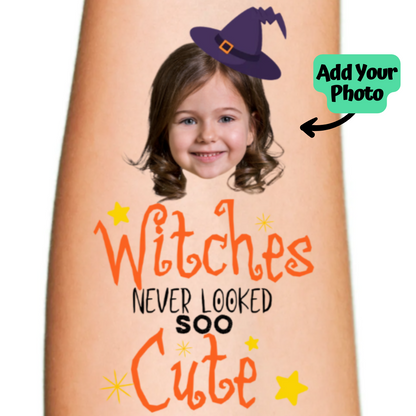 Witches Never Looked So Cute Custome Tattoo for Halloween
