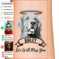 Grayscale Photo with Halo Custom Temporary Tattoo