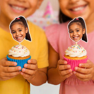 Custom Photo Face Cupcake Toppers