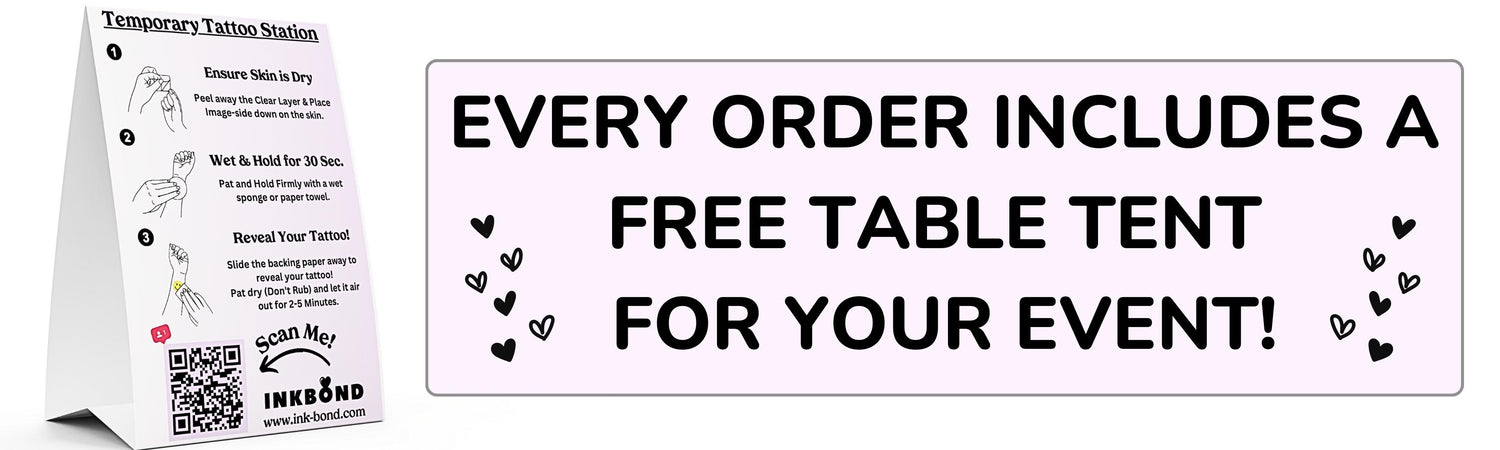 free custom tattoo table tent