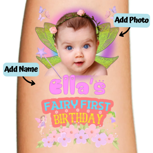 Fairy First Birthday - Green Wings