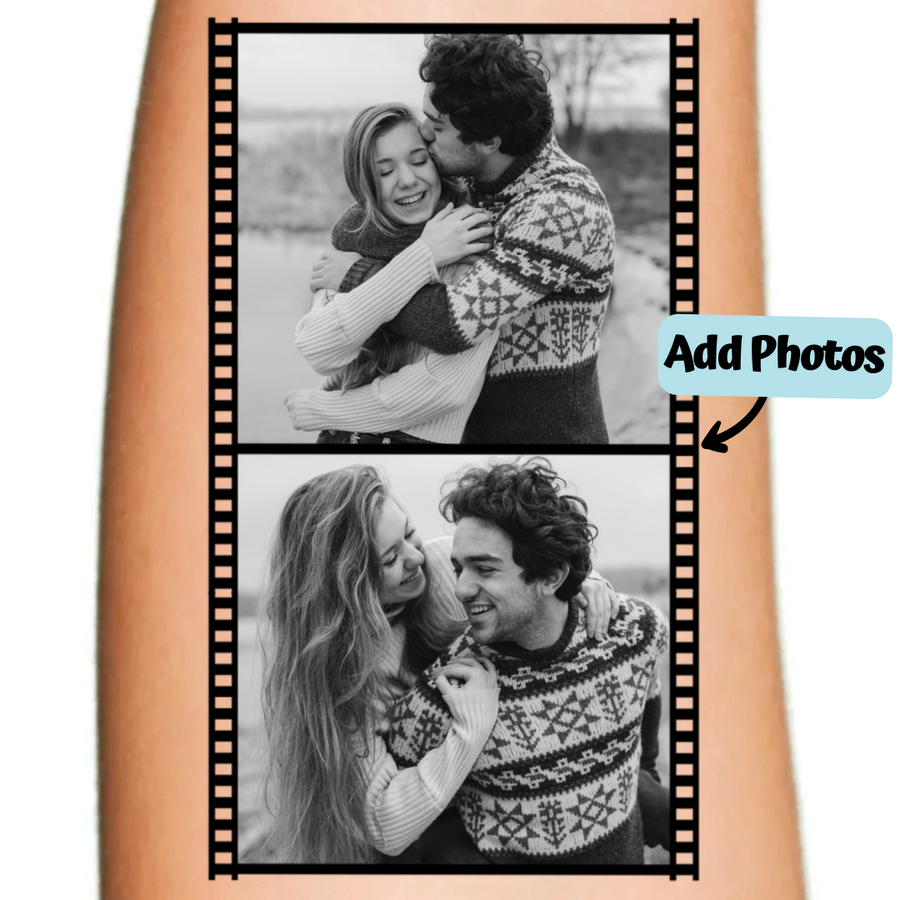 Film Border - 2 Grayscale Photos