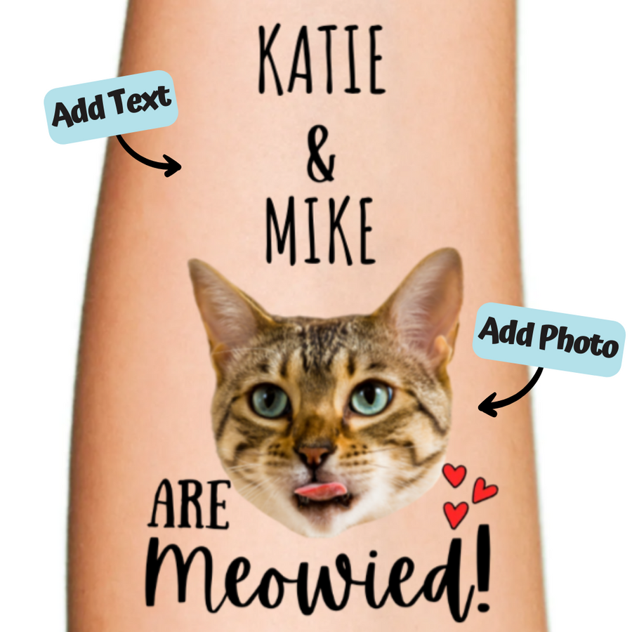 My Parents Are Meowied Temporary Tattoo