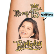 My 15th Birthday Gold Crown
