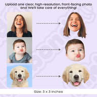 Custom Photo Face Stickers