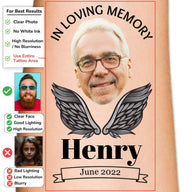 Memorial Face Cut-Out Custom Temporary Tattoo