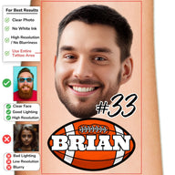 Custom Sports Face Tattoo