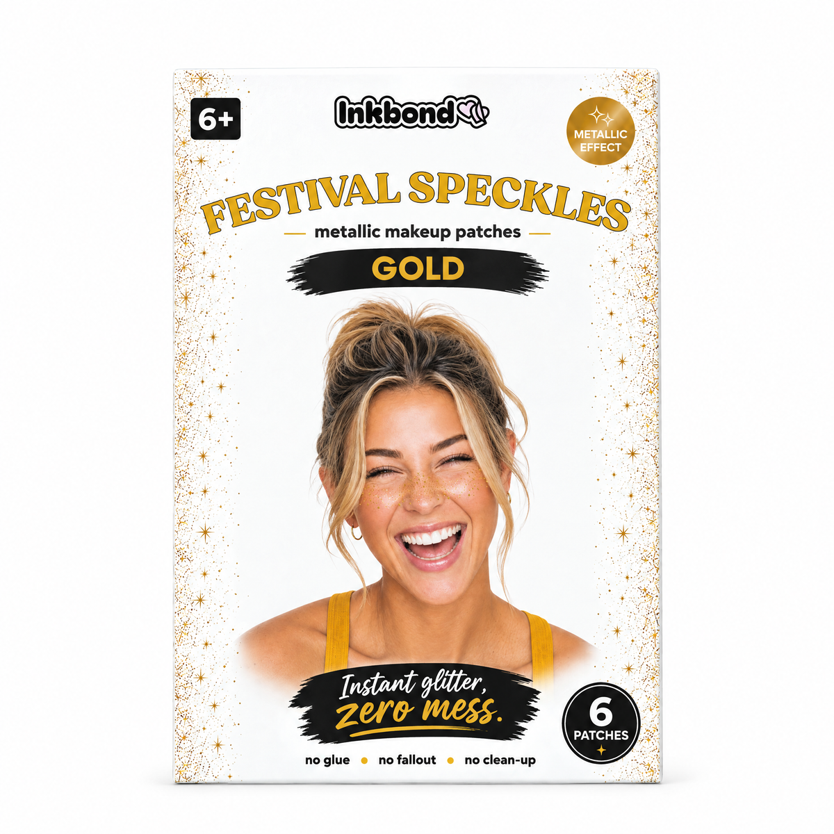 Inkbond Gold Festival Speckles envelope front
