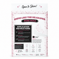 Inkbond Rose Gold Festival Speckles envelope back with instructions