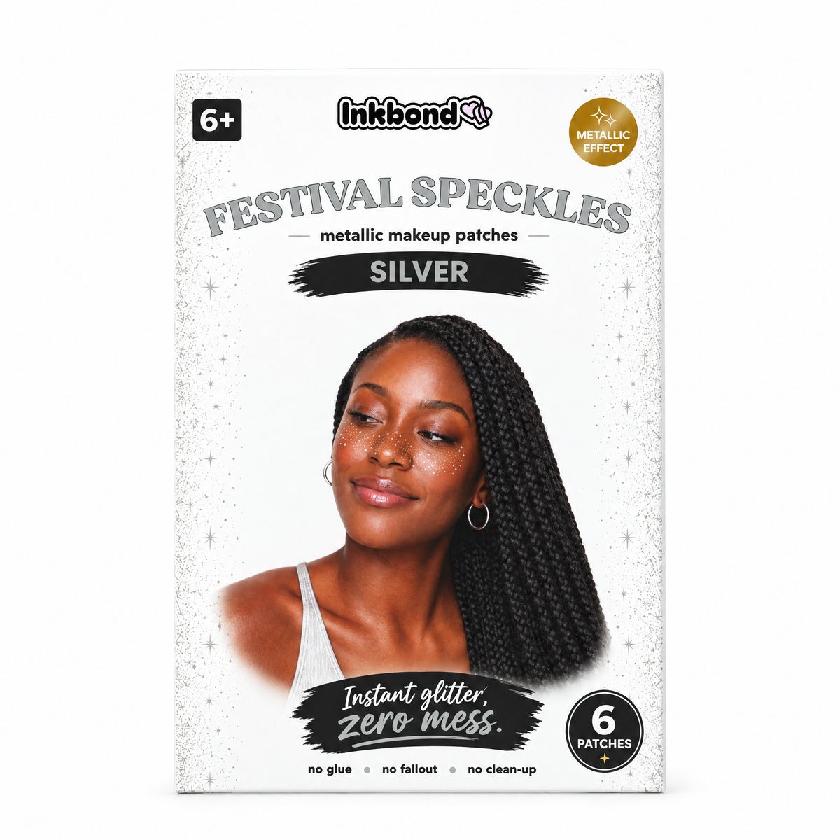 Inkbond Silver Festival Speckles envelope front