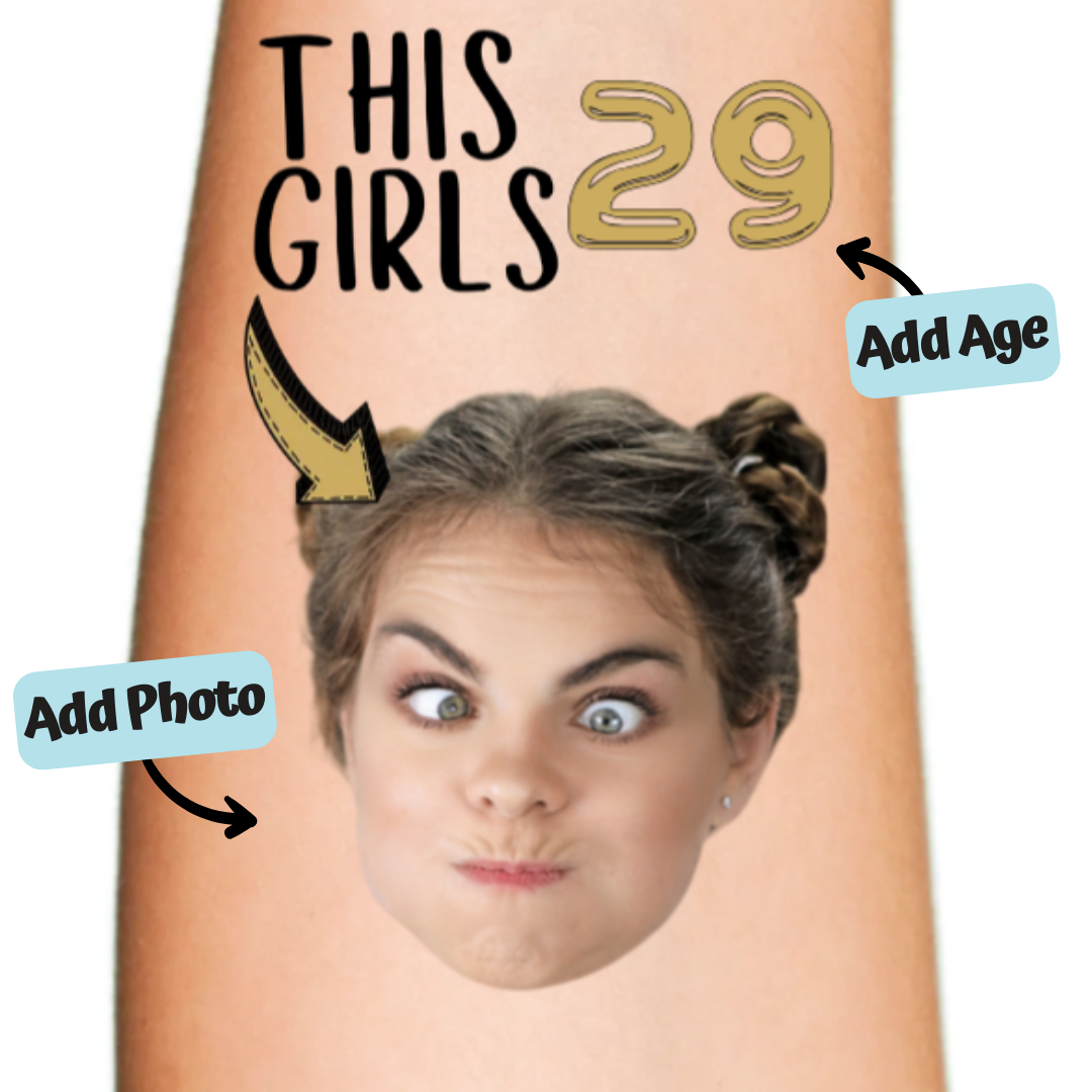 This Girl's B'day Temporary Tattoo