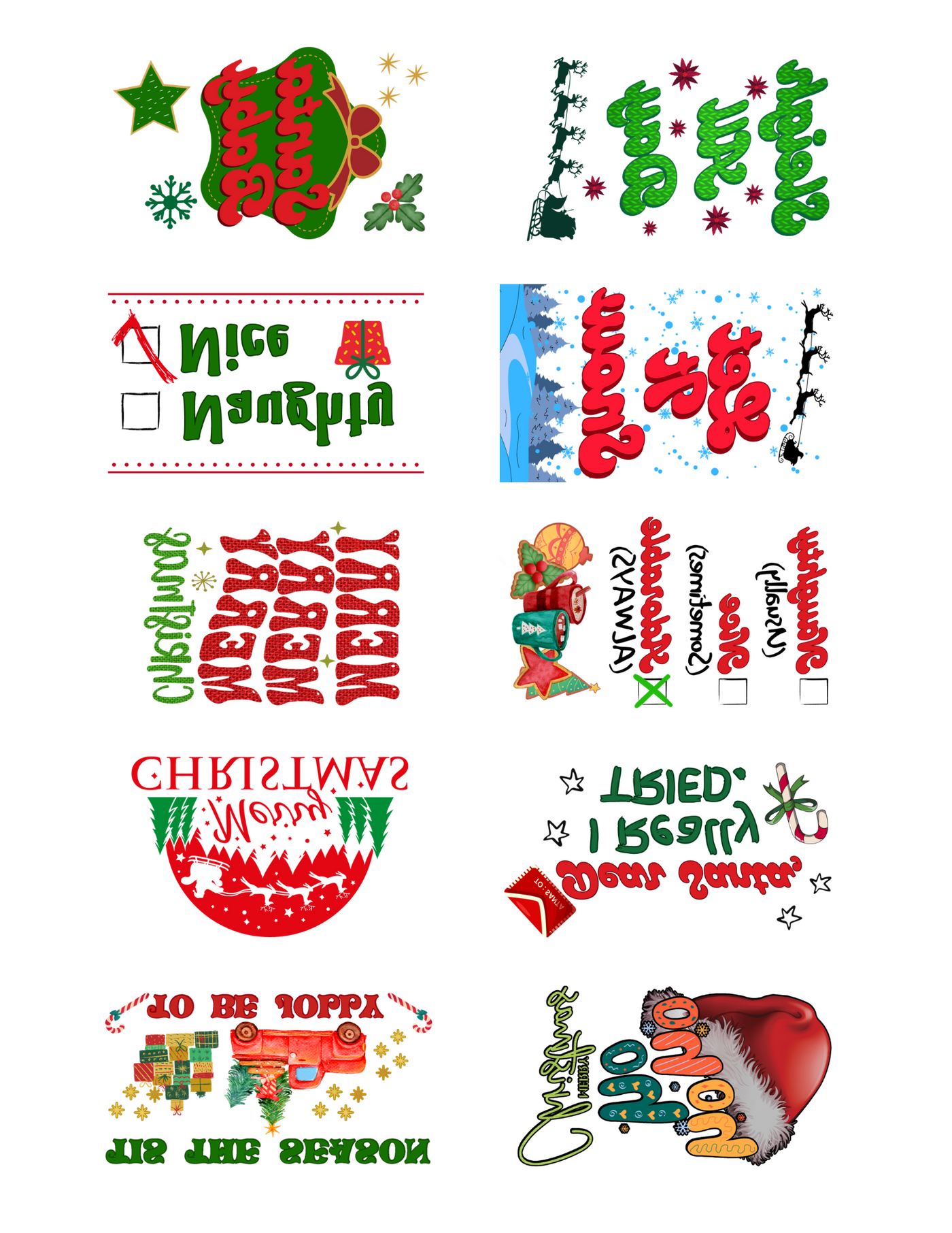 Free Christmas Tattoo Pack - Black Friday Deal