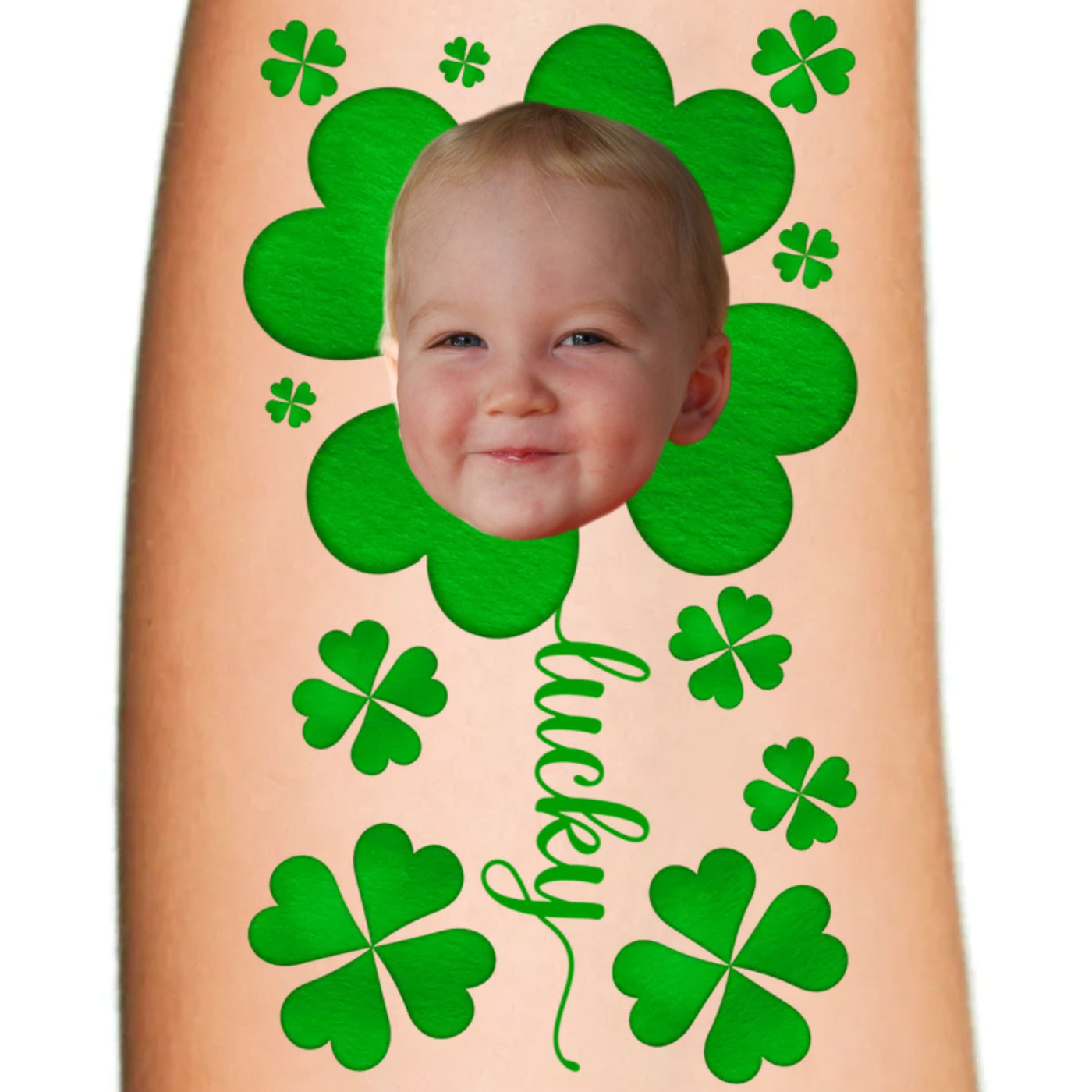 Lucky Shamrock Face Cut Out